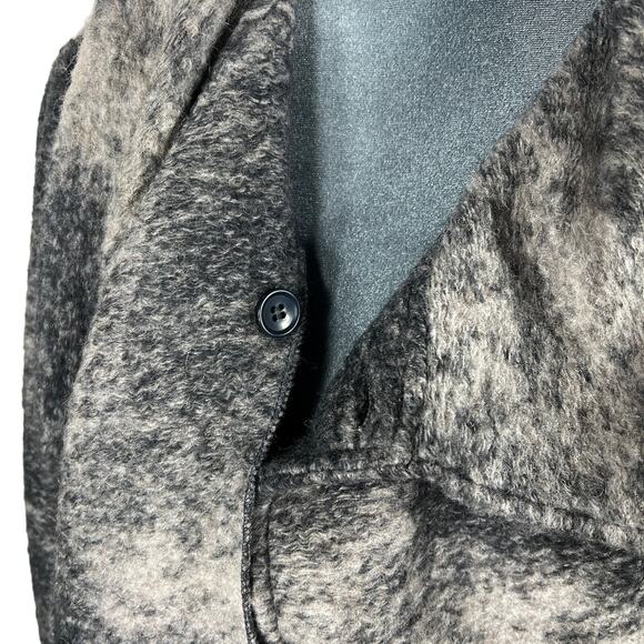 Nanette Lepore Wool Swing Coat Sz Large Gray Wool Mohair Blend Boho Lagenlook - Picture 10 of 13